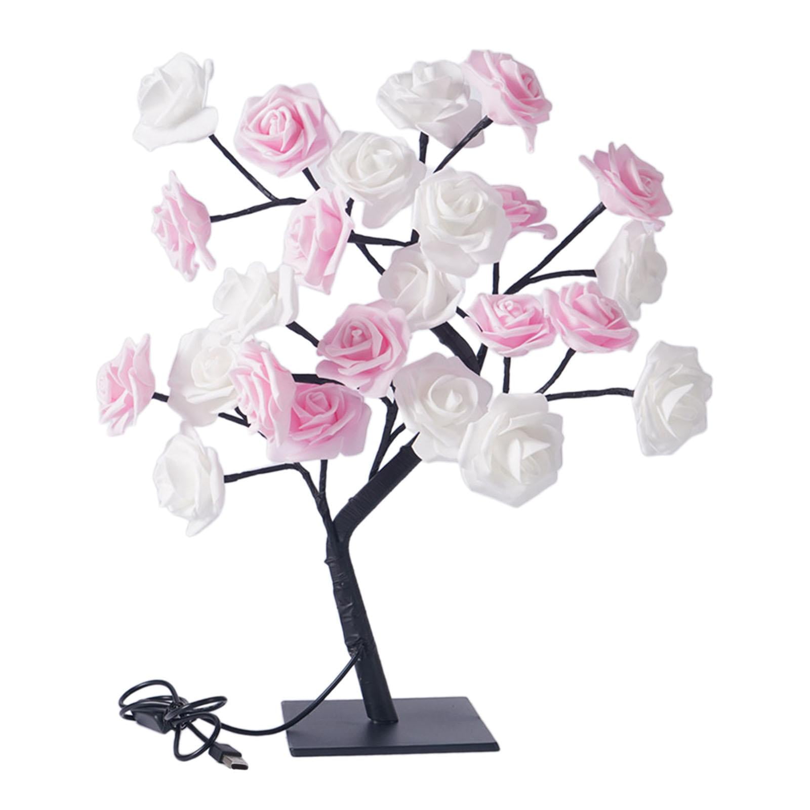 Ioensy - Rose Trees Lamp Night Lights Led Christmas Holiday Valentine Day Festival