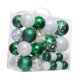 thumbnail image 5 of 46 Uds Adornos De Bolas De Navidad Adornos Artesanales Para Bodas Graduación Festiva Blanco Verde, 5 of 5