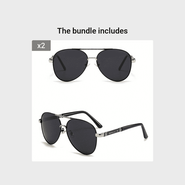 Large Frame Polarized Sunglasses for Drivers, Riders, and Outdoor Enthusiasts - UV400 Protection and Glasses Case Included