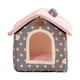 thumbnail image 1 of Cama Para Gatos Snooze, Caseta Para Dormir Extraíble, Casa Para Gatos Para Gatitos, Perros, Cachorros, Puntos Rosas, 1 of 3