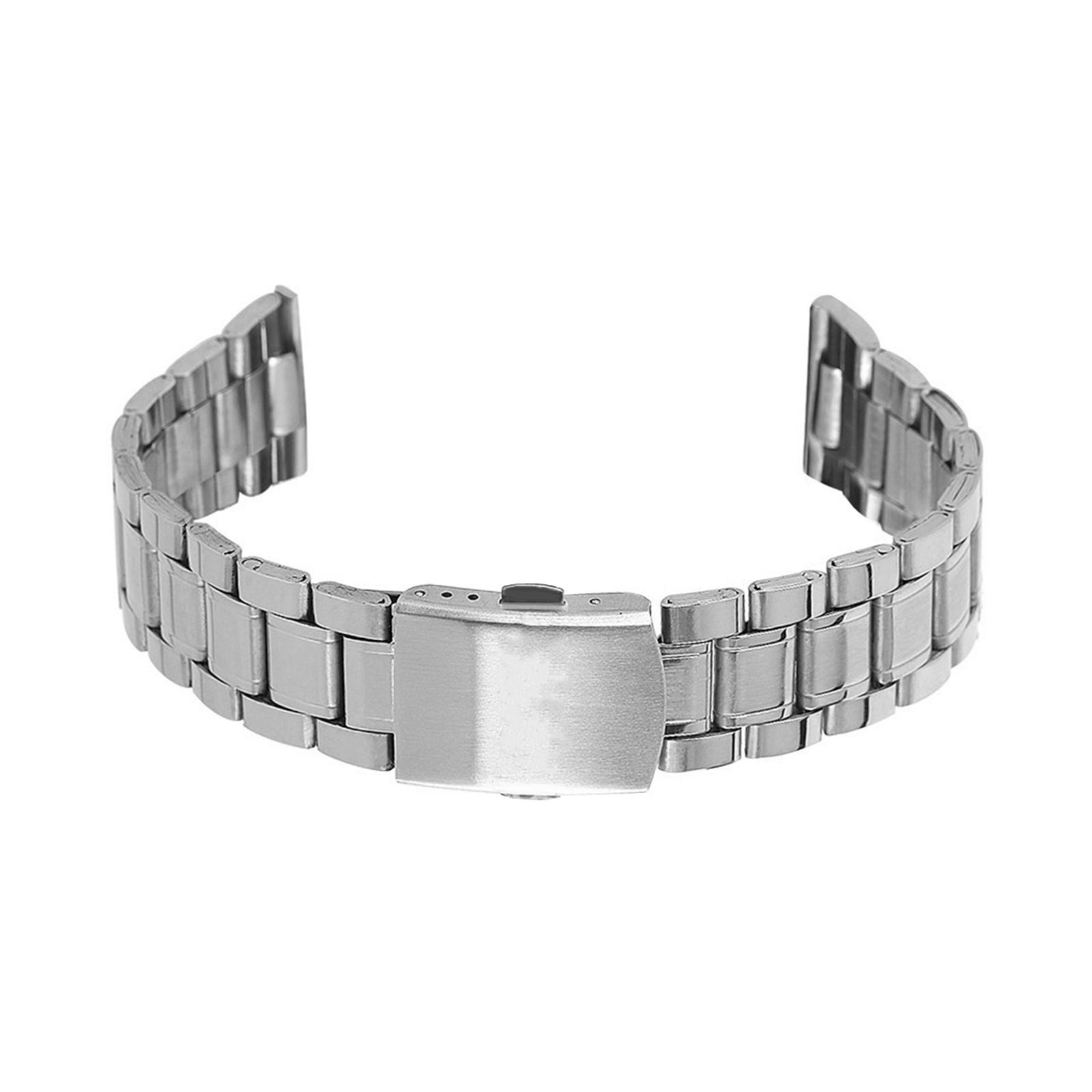 Magideal - Correa De Reloj De Acero Inoxidable De Repuesto De Liberación Rápida Correa De Reloj De Metal 12Mm