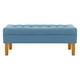 thumbnail image 1 of Banqueta Wood 2c Felpa 04 Azul Petroleo, 1 of 4