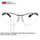 thumbnail image 3 of Gafas de seguridad 3M BX Dual Readers +2.5 con marco plateado/negro, 3 of 6