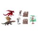 thumbnail image 1 of Figura de Acción Set 2 dragones 2 caballeros rojo cafe., 1 of 1