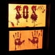 thumbnail image 2 of 45pcs, Bloody Halloween Decorations - Knife Stickers, Window Clings, and Floor Decals for Horror Bathroom and Zombie Party Decorations - Perfect for Home, Room, and Bedroom Decor, 2 of 4