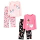thumbnail image 1 of Conjunto de pijama Simple Joys by Carter's Girls de 4 piezas de algodón negro, 1 of 3