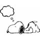 thumbnail image 1 of Sticker Snoopy Nube Pensamiento Decal Auto Camioneta, 1 of 2