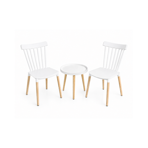 Set de Terraza Windsor Magic - Blanco / Blanco