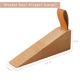 thumbnail image 4 of Tope de puerta de madera koofull grande, paquete de 2, con correa de cuero, 4 of 7