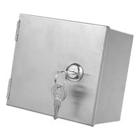 Ioensy - Caja Eléctrica Para Exteriores Tipo 86, Con Cerradura, Versátil, Resistente, De Acero Inoxidable