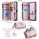 thumbnail image 3 of CaseMe Funda de Cuero para Samsung Galaxy A56 6.7" Tipo Billetera [Bloqueo RFID] con Ranura para Billetes con Zíper y 10 Tarjeteros, Correa de Hombro Magnética de Cuero PU Suave para Samsung Galaxy A, 3 of 13