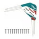 thumbnail image 1 of Soporte Escuadra Para Repisa Estante 10''x12'' 2 Unds Total, 1 of 2