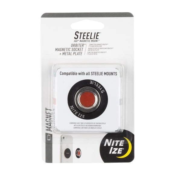 Soporte para teléfono móvil Nite Ize Steelie Orbiter negro