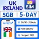 thumbnail image 1 of Tarjeta SIM JETSIM Reino Unido 5 GB de datos de alta velocidad por 5 días, 1 of 5