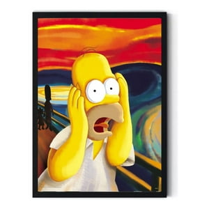 Genérico - Cuadro Imagen De Homero Gritando Medidas 30X40