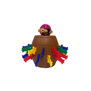 Genérico - Juego De Mesa Pirata Saltarín Barril Café