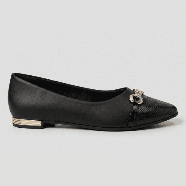 Zapato Mujer Negro/Dorado Ana 02 Piccadilly