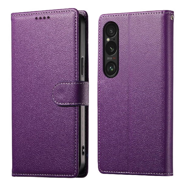 Funda para FOXDOCK Sony Xperia 1 VI– Cuero Premium, 3 ranuras para tarjetas, Protección contra impactos