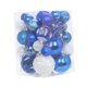thumbnail image 2 of 36 Piezas De Adornos Para árboles De Navidad, Colgantes Para Ventanas, Hogar, Festivales, Blanco Y Azul, 2 of 5