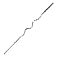 Linea Sport - Barra Preolímpica Tipo W De 150 Cm En Acero Cromado