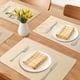 thumbnail image 2 of Juego de 8 Manteles Individuales de Estilo Rústico para Decoración de Mesa de Comedor Interior, Lavables, de Oro, 45*30cm, 2 of 6