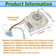 thumbnail image 4 of Motor de ventilador de evaporador CDDCWZ WR60X28783 115V 3.3W para refrigerador, 4 of 8
