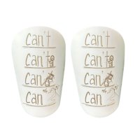 Ioensy - 2X Mini Espinilleras De Fútbol Espinilleras De Entrenamiento De Fútbol Para Niños Niños Niñas Xs Letras Blancas Amarillas