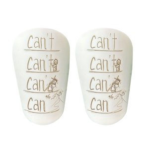 Ioensy - 2X Mini Espinilleras De Fútbol Espinilleras De Entrenamiento De Fútbol Para Niños Niños Niñas S Letras Blancas Amarillas