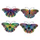 thumbnail image 5 of 4 Piezas De Adornos De Pared De Mariposa De Hierro Para Bodas, Cafeterías, Patios, Vallas, Estilo B, 5 of 5