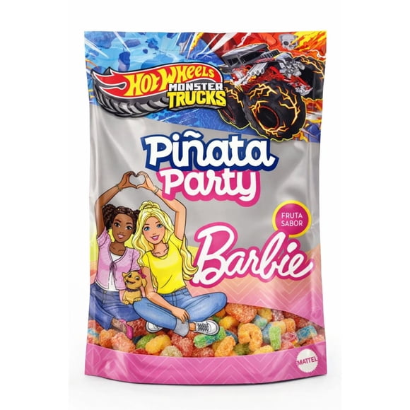 Piñata party barbie y hot wheels, 300 g
