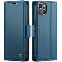 Caseme Tipo Cartera Iphone 15 Plus Con Cierre Magnético, Rfid, Tarjetero, Soporte, Carga Inalámbrica