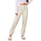 thumbnail image 1 of Pantalones de pijama para mujer INSPIRE CHIC, pantalones con puños, pantalones largos, bolsillos laterales, ajuste holgado, ropa de descanso ligera, pantalones de pijama S Rayas Azules, 1 of 6