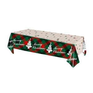 Bothyi - Mantel Desechable Navideño Impermeable Para Mesa Rectangular, Protector De Mesa, 1 Unidad, Copo De Nieve