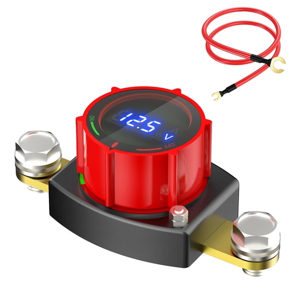 Interruptor de Batería Vidaneta 3/8" 5-60V Impermeable con Voltímetro