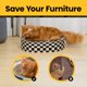 thumbnail image 3 of Bloc de rascar ovalado Cat Scratcher Cardboard Conlun 2 en 1, 3 of 9