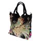thumbnail image 2 of bordado de pavo real hecho a mano étnica bolsa de hombro de viaje bolsas de las mujeres negro, 2 of 5