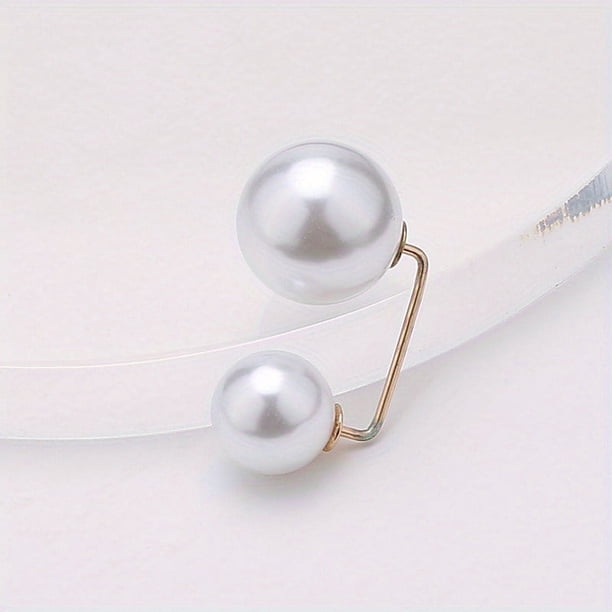 1pc Faux Pearl Pin Brooch - Waist Tightening Brooch for Skirts & Pants