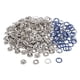 thumbnail image 5 of 50 Juegos Hollow Five Claw Button Prong Snap Buttons Iron Fasteners Blue Dark, 5 of 5