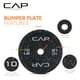 thumbnail image 3 of Disco bumper olímpico CAP Economy de 10 kg, par, de caucho, 3 of 7