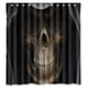 thumbnail image 1 of Cortina de ducha de calavera con ganchos, tamaño 66 x 72 pulgadas, 1 of 3