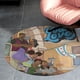 thumbnail image 4 of Amor Joven Alfombra Redonda de Felpa Coral, Antideslizante, No Desprende Pelusas, Lavable y Duradera para Salón, Dormitorio y Habitación de Niños 60cm, 4 of 6