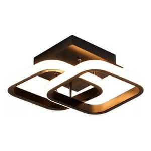 Genérico - Lamppara Techo Plafon Cuadrada Led Interior Hogar Lau