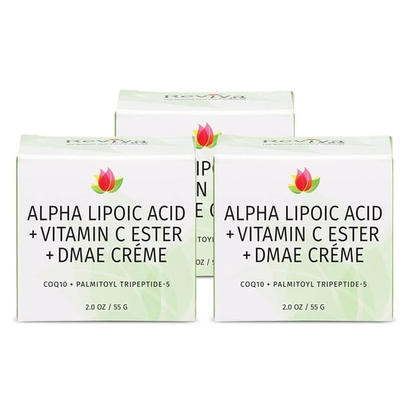 Crema Facial Reviva Labs Pack de 3 × 55 g DMAE + Vitamina C