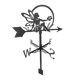 thumbnail image 2 of Metal Weathervane Farm Home Garden Patio Estaca Techo Decoración Artesanía Plata, 2 of 5