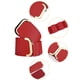 thumbnail image 2 of Cinturón elástico de imitación de cuero texturizado para mujer Inspire Chic, con cintura ajustable, color rojo, 2 of 4
