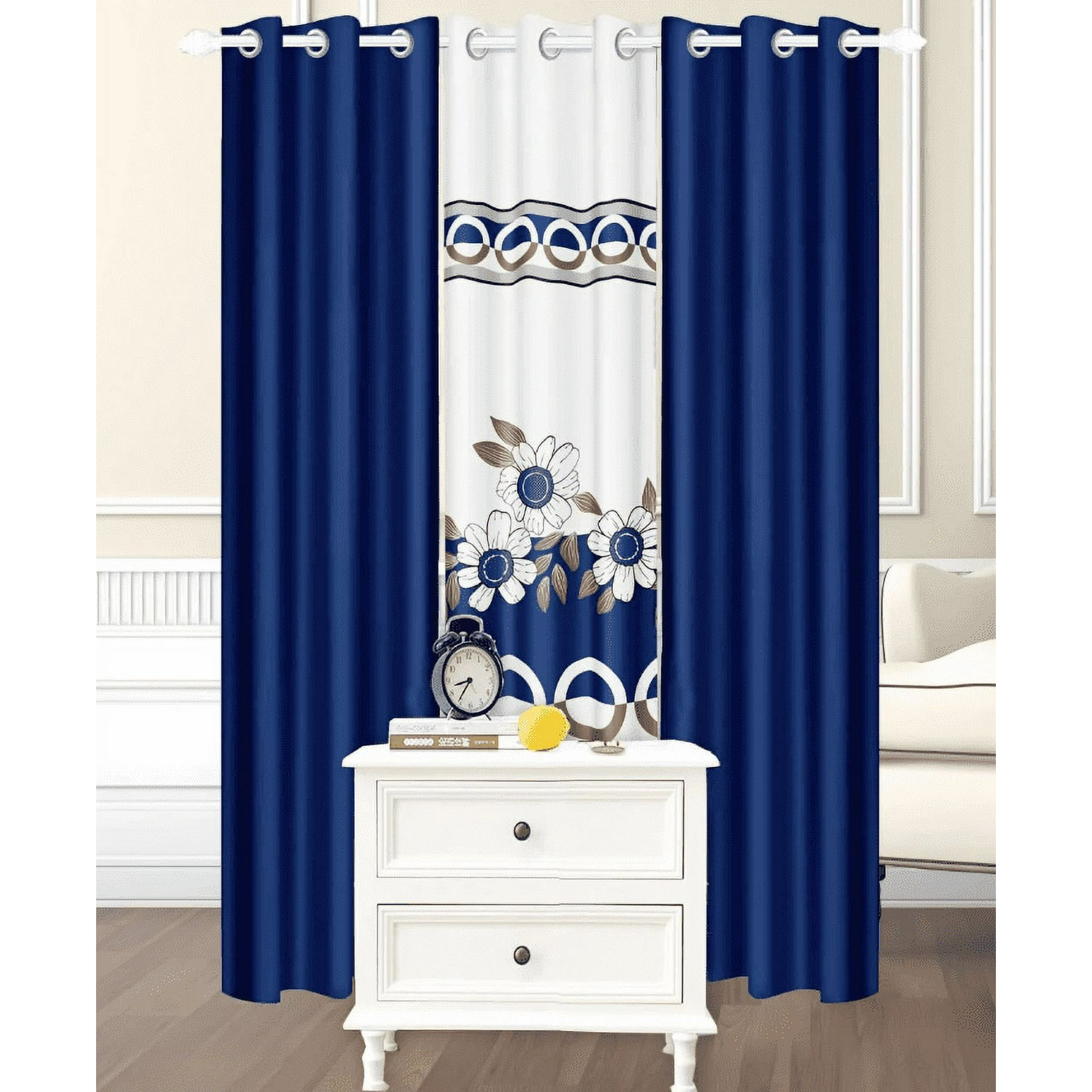 Todostore - Cortinas De Tela 3 Paños 97x220cm