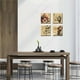 thumbnail image 2 of 4pcs Asian Decor, Oriental Wall Art Canvas Print, Chinese Painting Picture, Decoration For Room, Bedroom, Wall, Living Room, 8"x8" Without Frame, 2 of 3