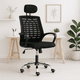 thumbnail image 2 of Silla oficina simply mesh negra con apoyabrazos y cabeza, 2 of 7