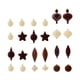 thumbnail image 3 of 24 Piezas De Adornos Para árbol De Navidad, Adornos Para árbol De Navidad, Bolas Decorativas, Color Café Y Beige, 3 of 3