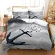 thumbnail image 1 of Anchor Bedding Sets New Nautical Ocean Ocean Spirit Duvet Cover Bed Linen with Pillowcase Teens Boys Gift, 1 of 5